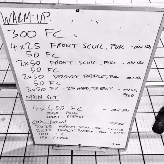 Wednesday, 8th February 2017 - Triathlon Swim Session