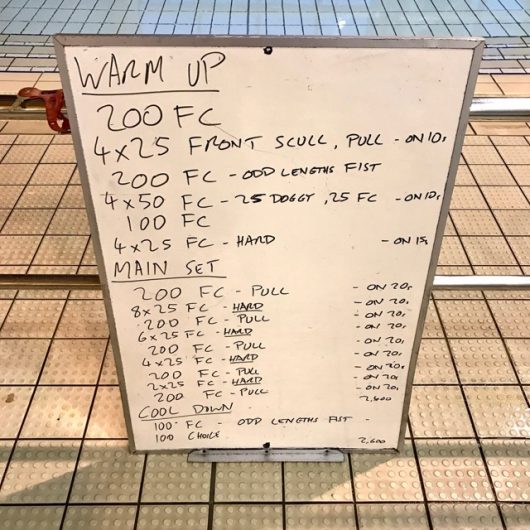 Wednesday, 22nd February 2017 - Triathlon Swim Session
