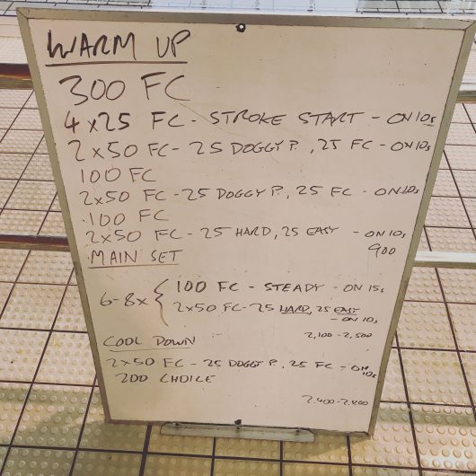 Wednesday, 5th April 2017 - Triathlon Swim Session