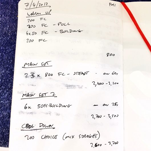 Thursday, 6th April 2017 - Triathlon Swim Session