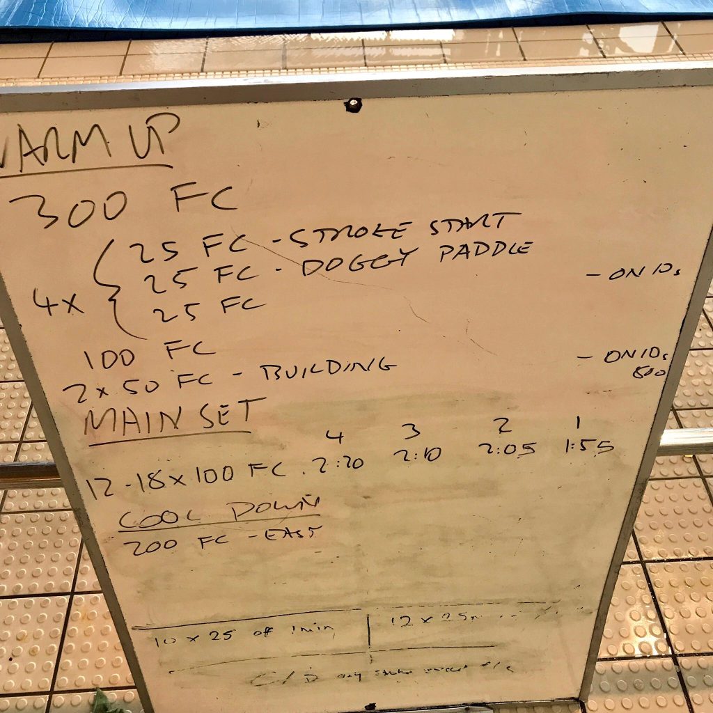 Weekly Swim Sets: Wednesday, 19th April 2017