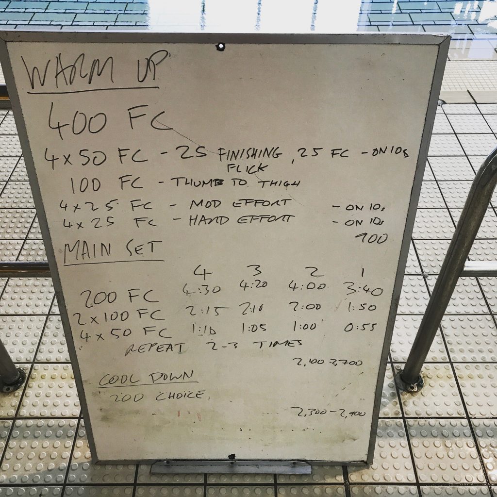 Weekly Swim Sets: Wednesday, 10th May 2017