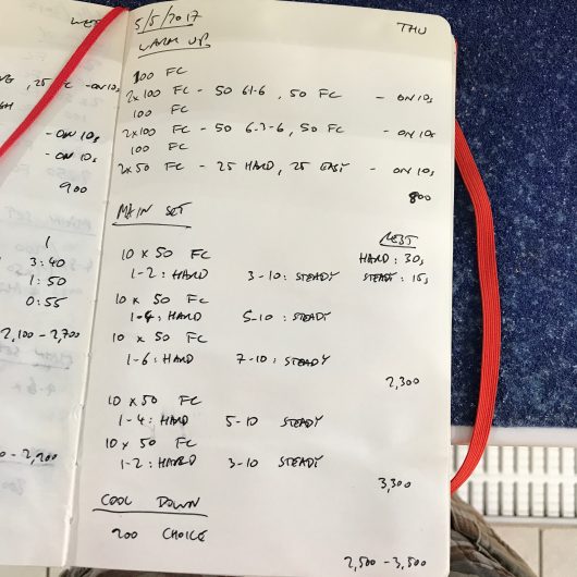 Friday, 5th May 2017 - Triathlon Swim Session