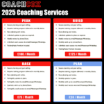 Coach Cox 2025 Coaching Services - updated coaching plan details